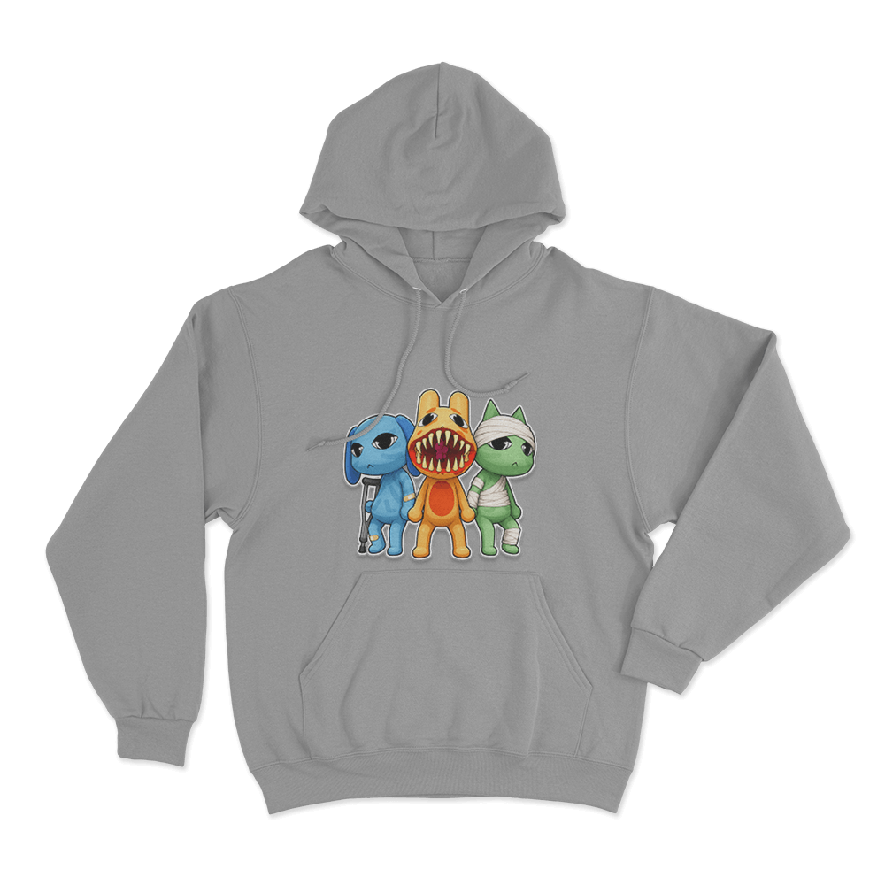 The Injured Trio Hoodie Grey The Injured Trio Hoodie Grey