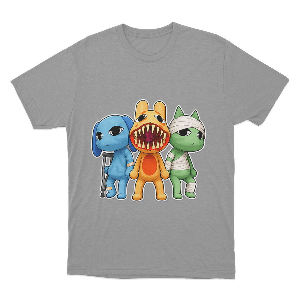 The Injured Trio T Shirt Grey The Injured Trio T Shirt Grey