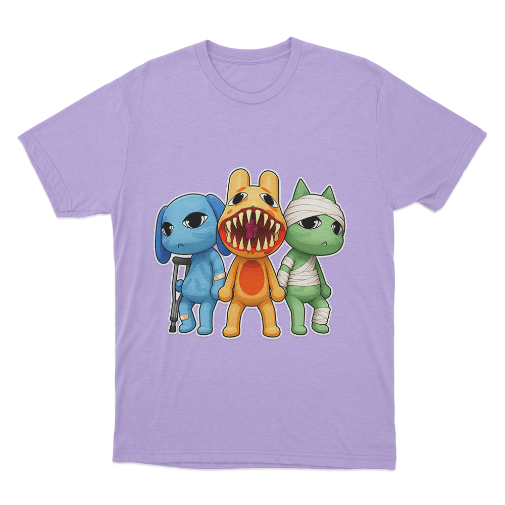 The Injured Trio T Shirt Purple The Injured Trio T Shirt Purple