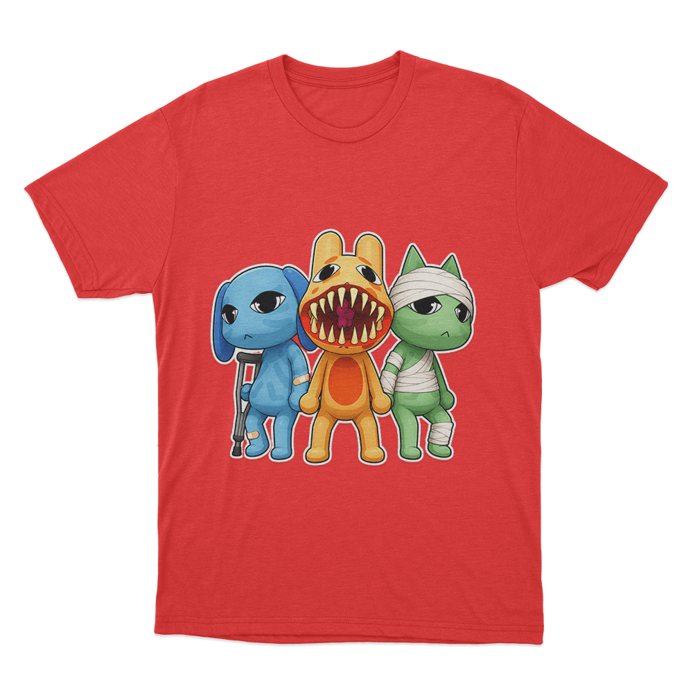 The Injured Trio T Shirt Red The Injured Trio T Shirt Red