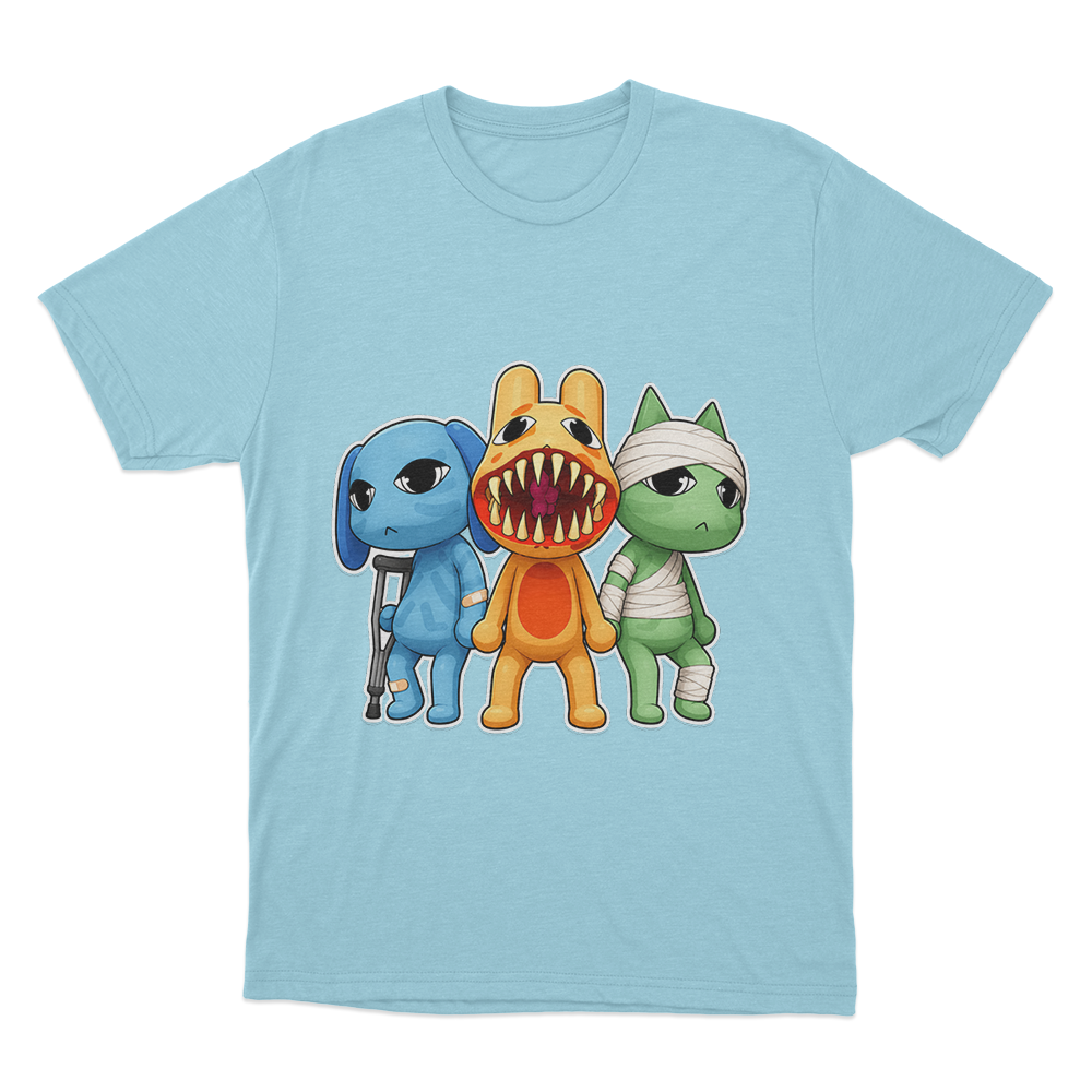 The Injured Trio T Shirt Sky Blue The Injured Trio T Shirt Sky Blue